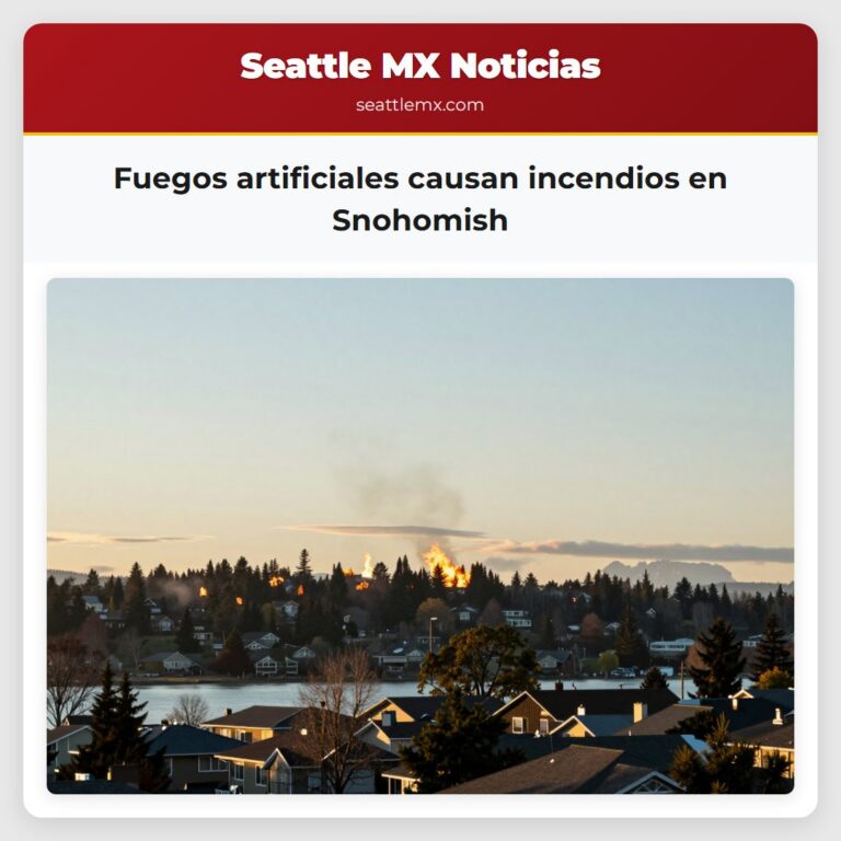 Fuegos artificiales causan incendios en Snohomish