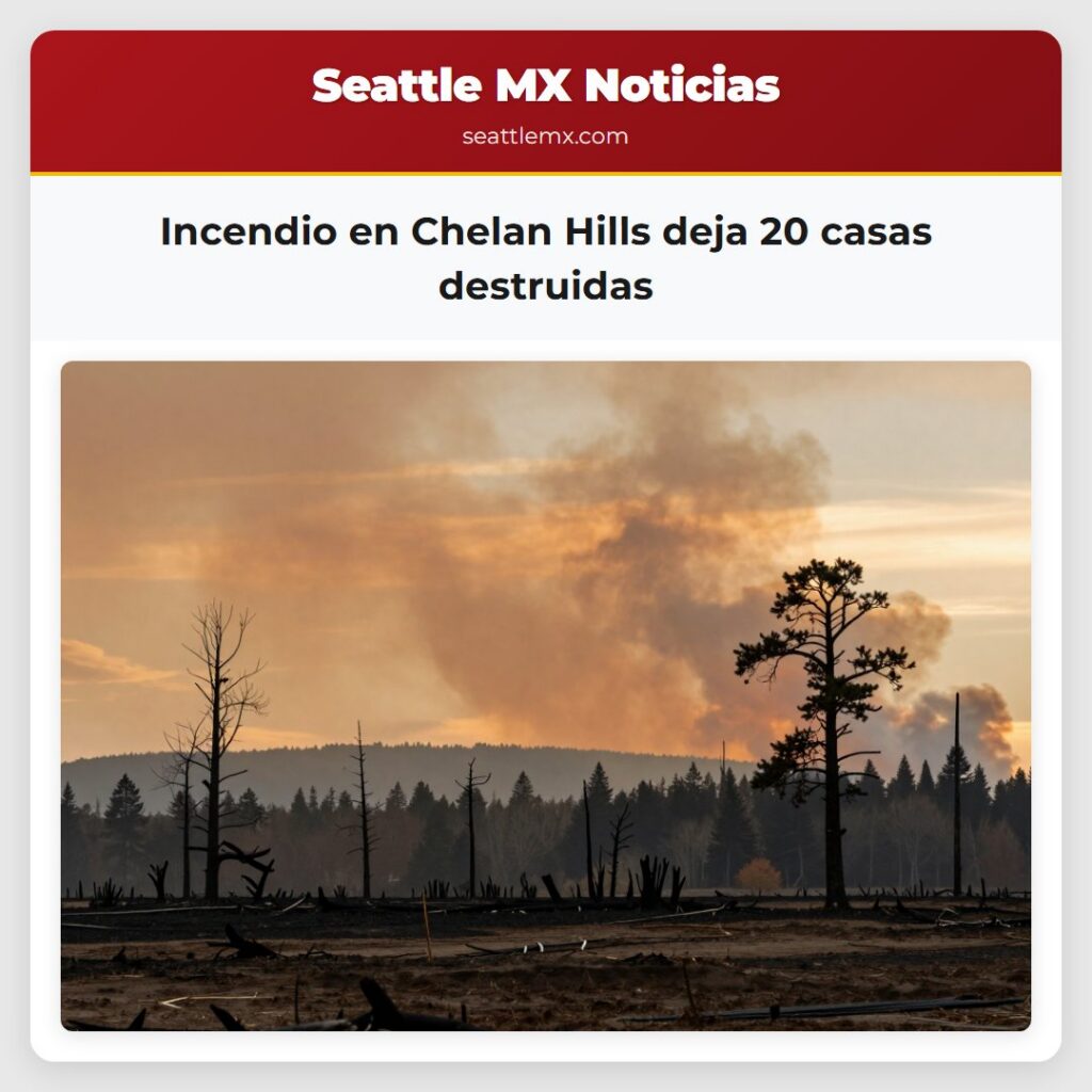 Noticias De Seattle 6 Incendio en Chelan Hills deja 20 casas destruidas