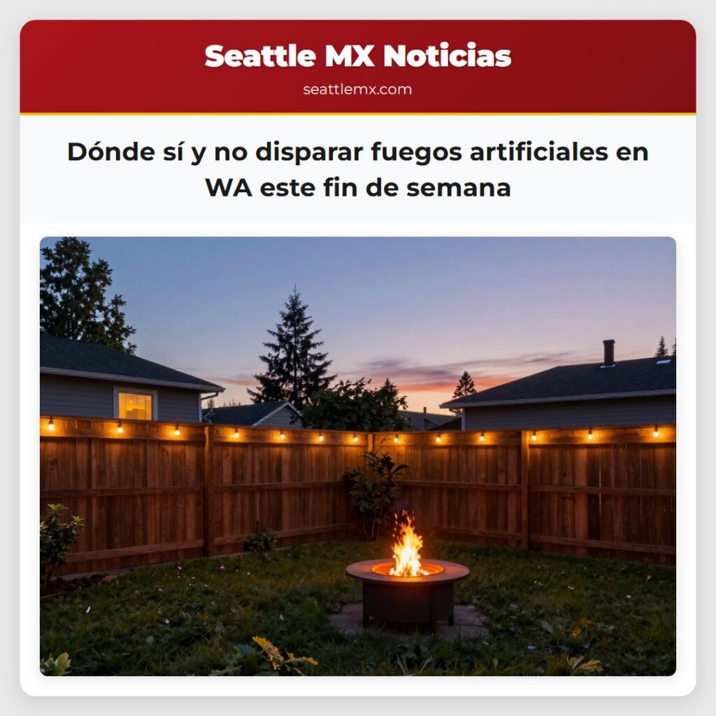 Dónde sí y no disparar fuegos artificiales en WA