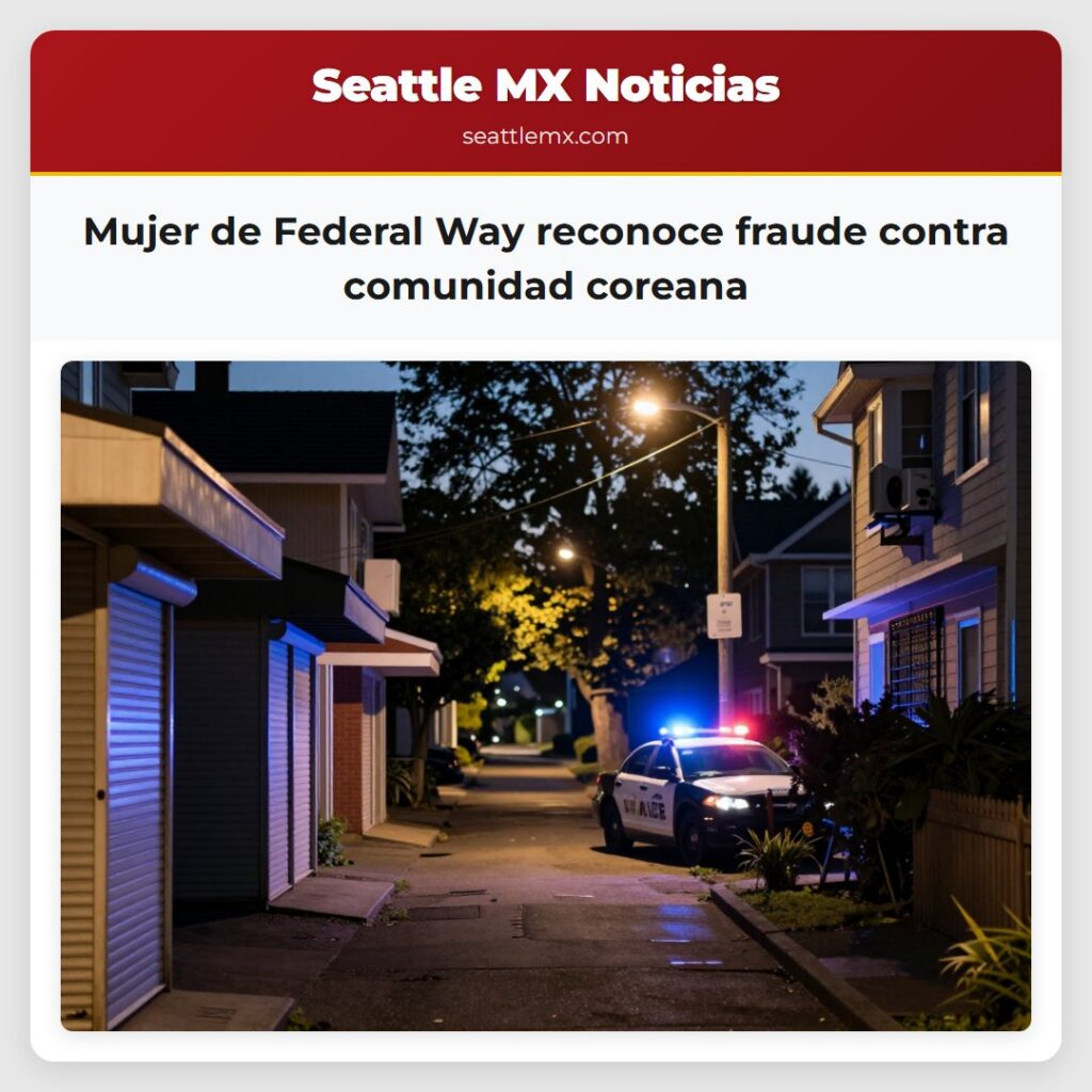 Mujer de Federal Way reconoce fraude contra