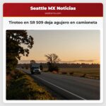 Tiroteo en SR 509 deja agujero en camioneta