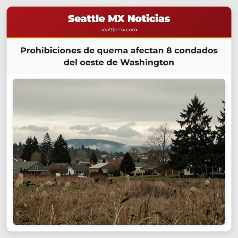 Prohibiciones de quema afectan 8 condados del oeste de Washington
