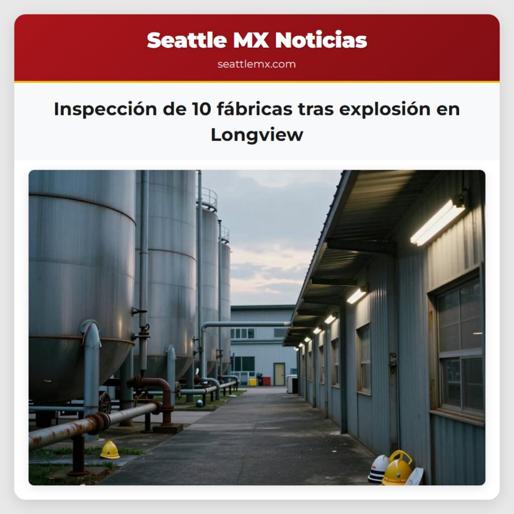 Inspección de 10 fábricas tras explosión en
