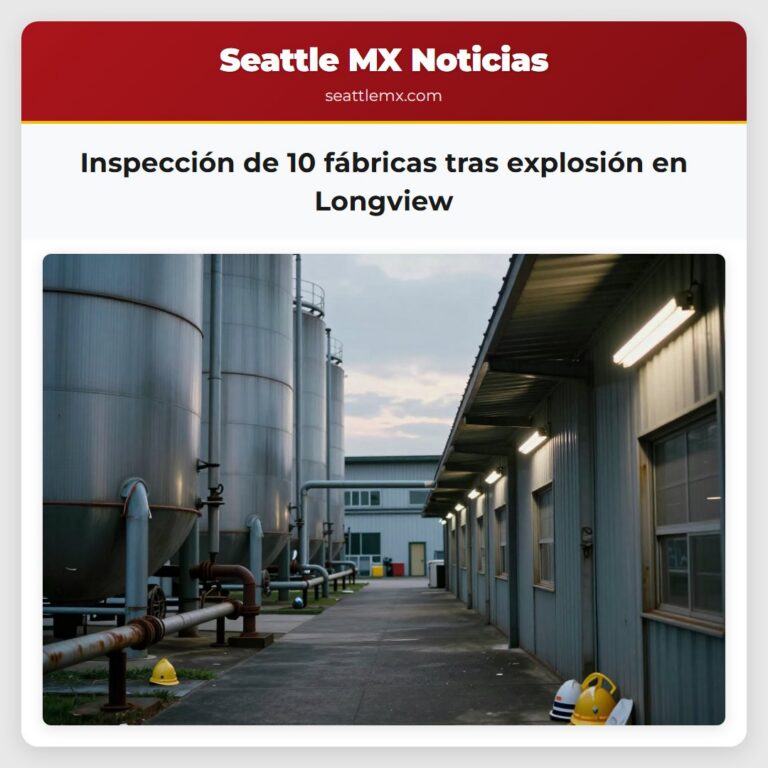 Inspección de 10 fábricas tras explosión en Longview