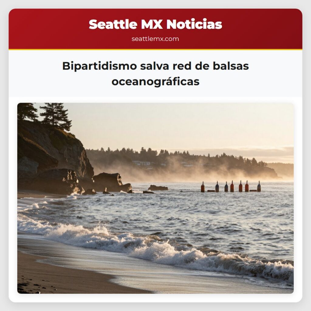 Bipartidismo salva red de balsas oceanográficas