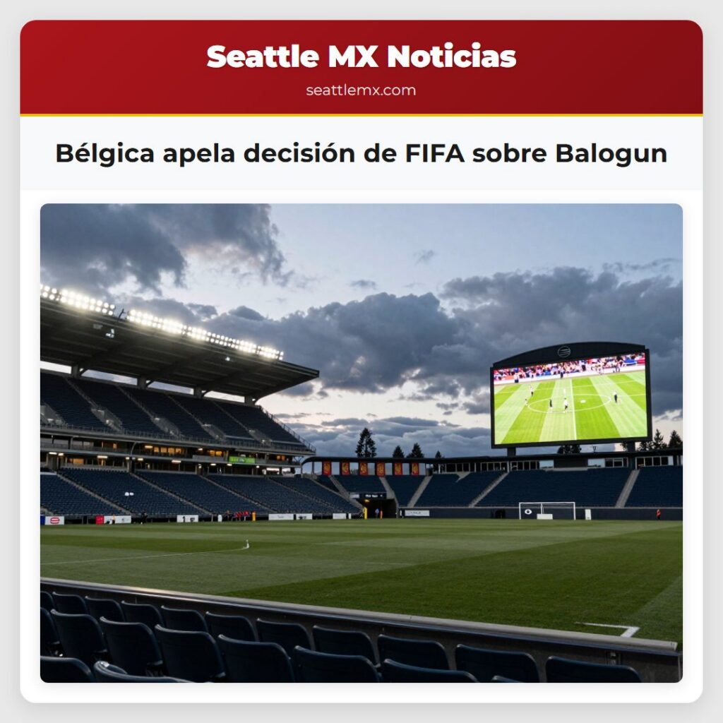 Bélgica apela decisión de FIFA sobre Balogun