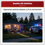 Operación policial detiene a 21 en Snohomish