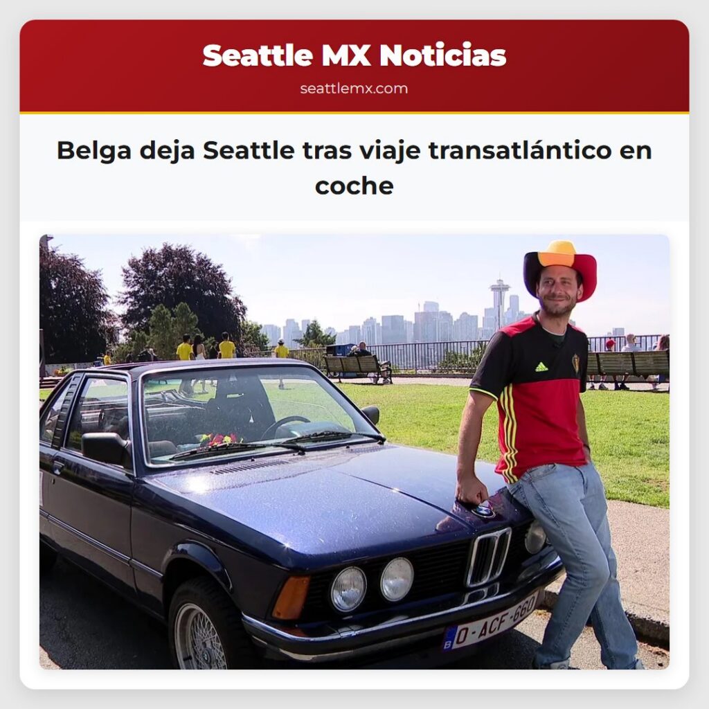 Belga deja Seattle tras viaje transatlántico en