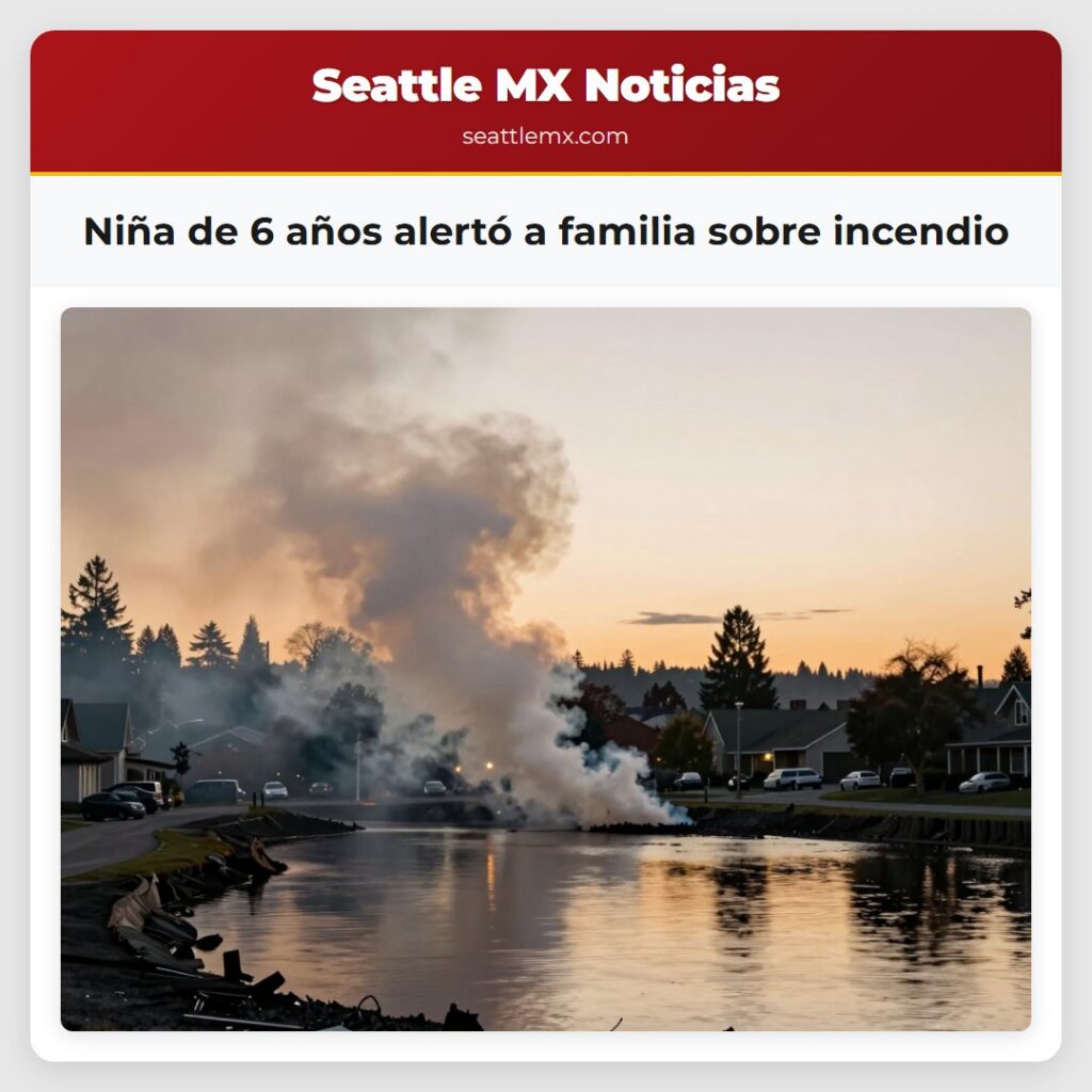 Niña de 6 años alertó a familia sobre incendio