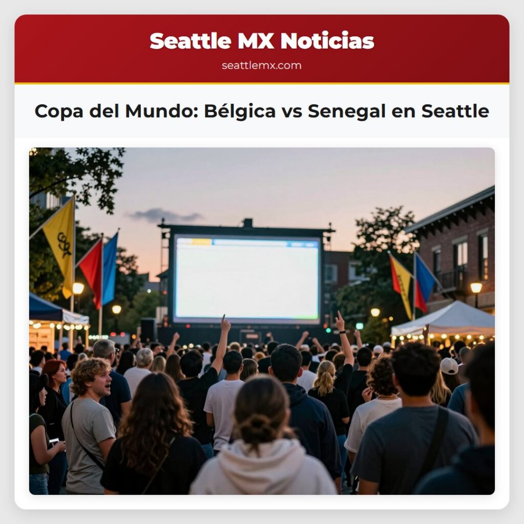 Copa del Mundo: Bélgica vs Senegal en Seattle