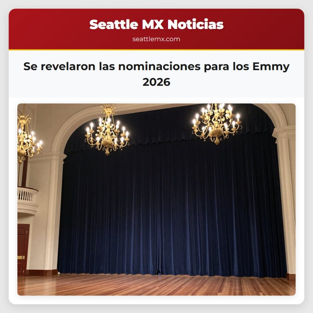 Se revelaron las nominaciones para los Emmy 2026