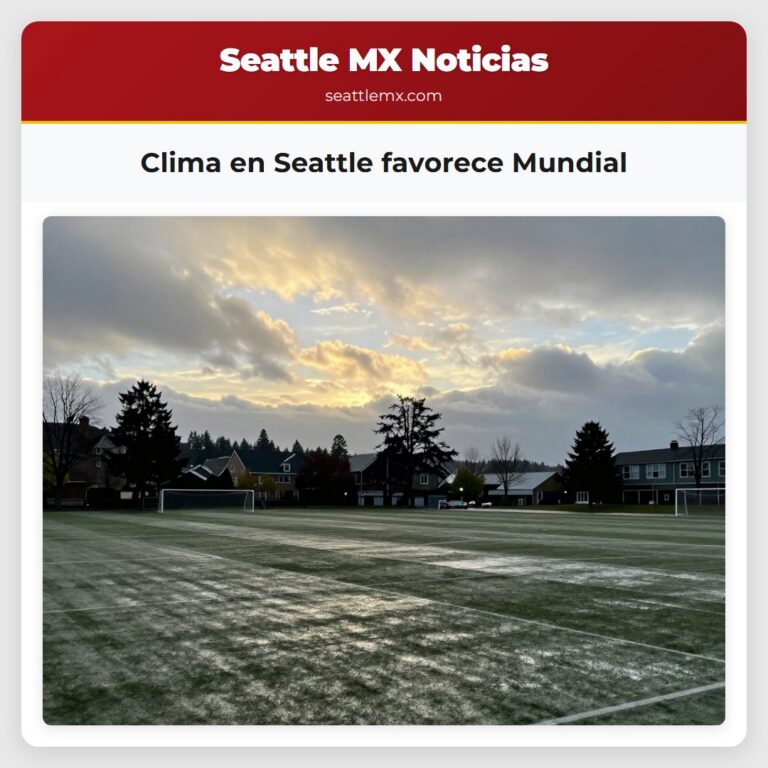 Clima en Seattle favorece Mundial