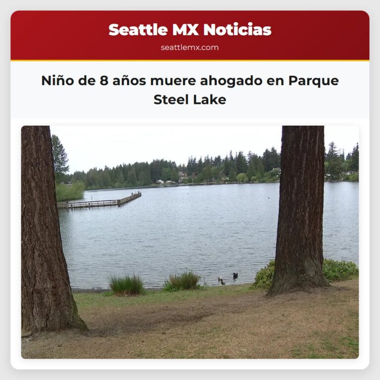 Niño de 8 años muere ahogado en Parque Steel Lake