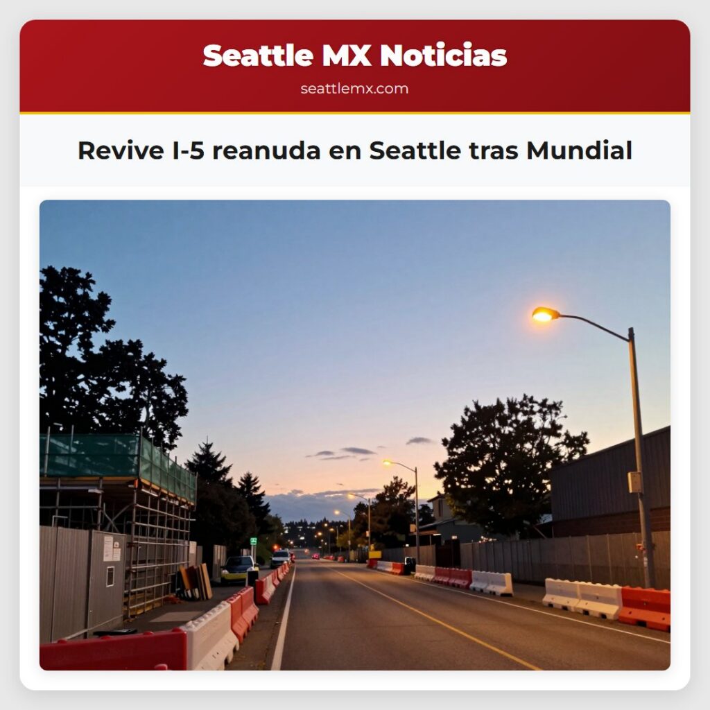 Revive I-5 reanuda en Seattle tras Mundial