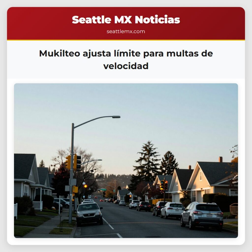 Mukilteo ajusta límite para multas de velocidad