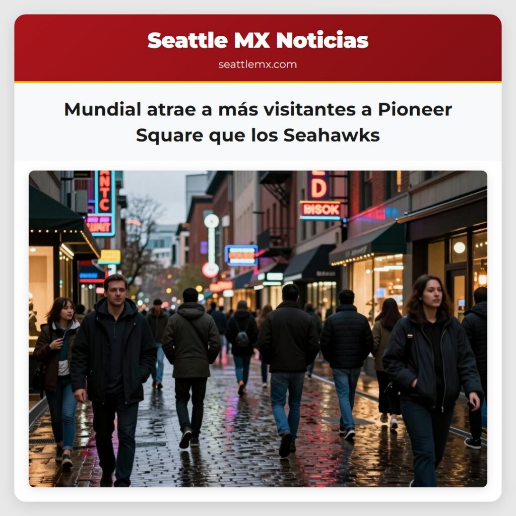 Mundial atrae a más visitantes a Pioneer Square