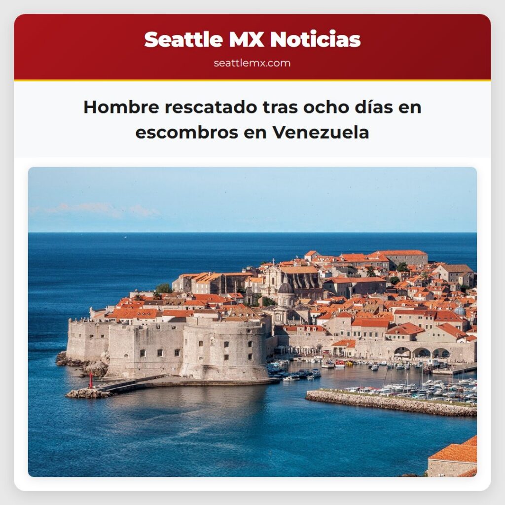 Hombre rescatado tras ocho días en escombros en