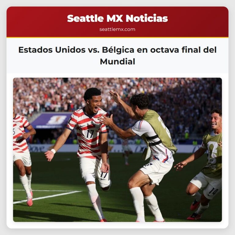 Estados Unidos vs. Bélgica en octava final del Mundial