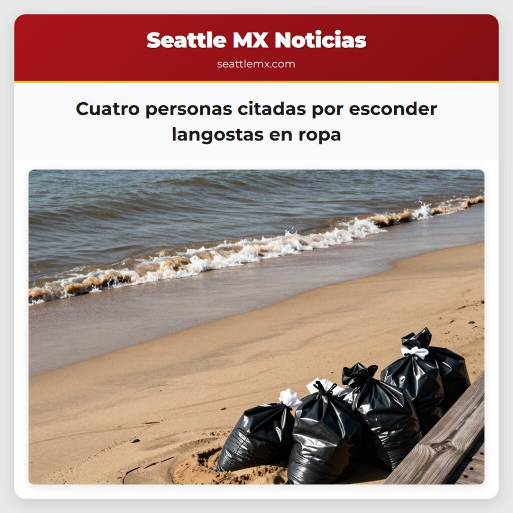 Cuatro personas citadas por esconder langostas en