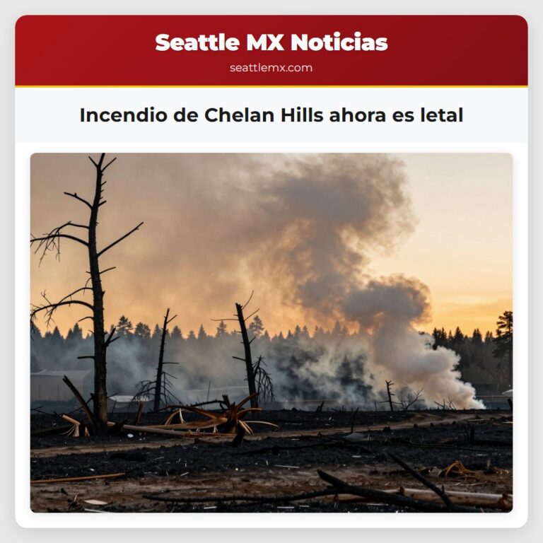 Incendio de Chelan Hills ahora es letal