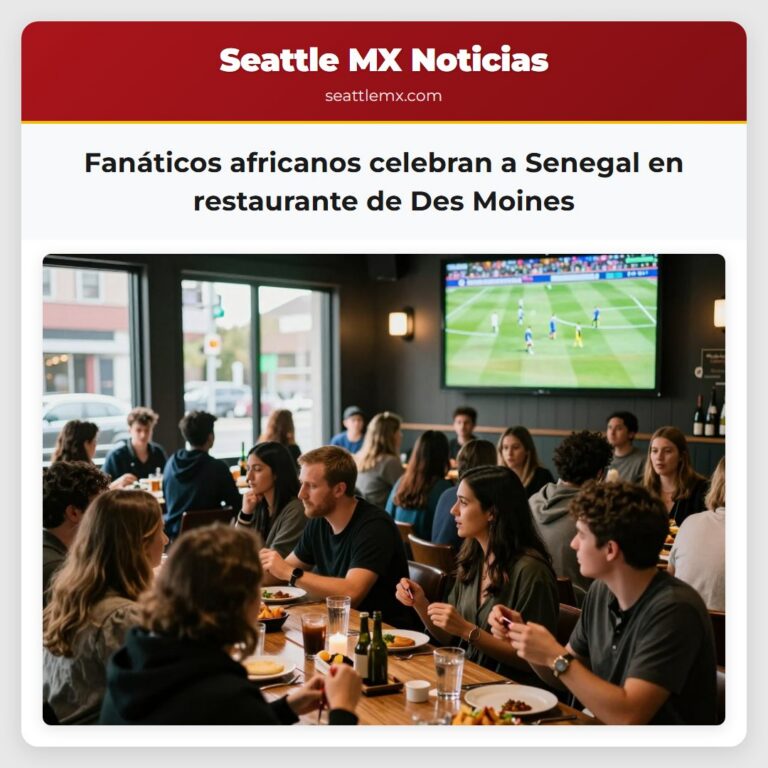 Fanáticos africanos celebran a Senegal en restaurante de Des Moines