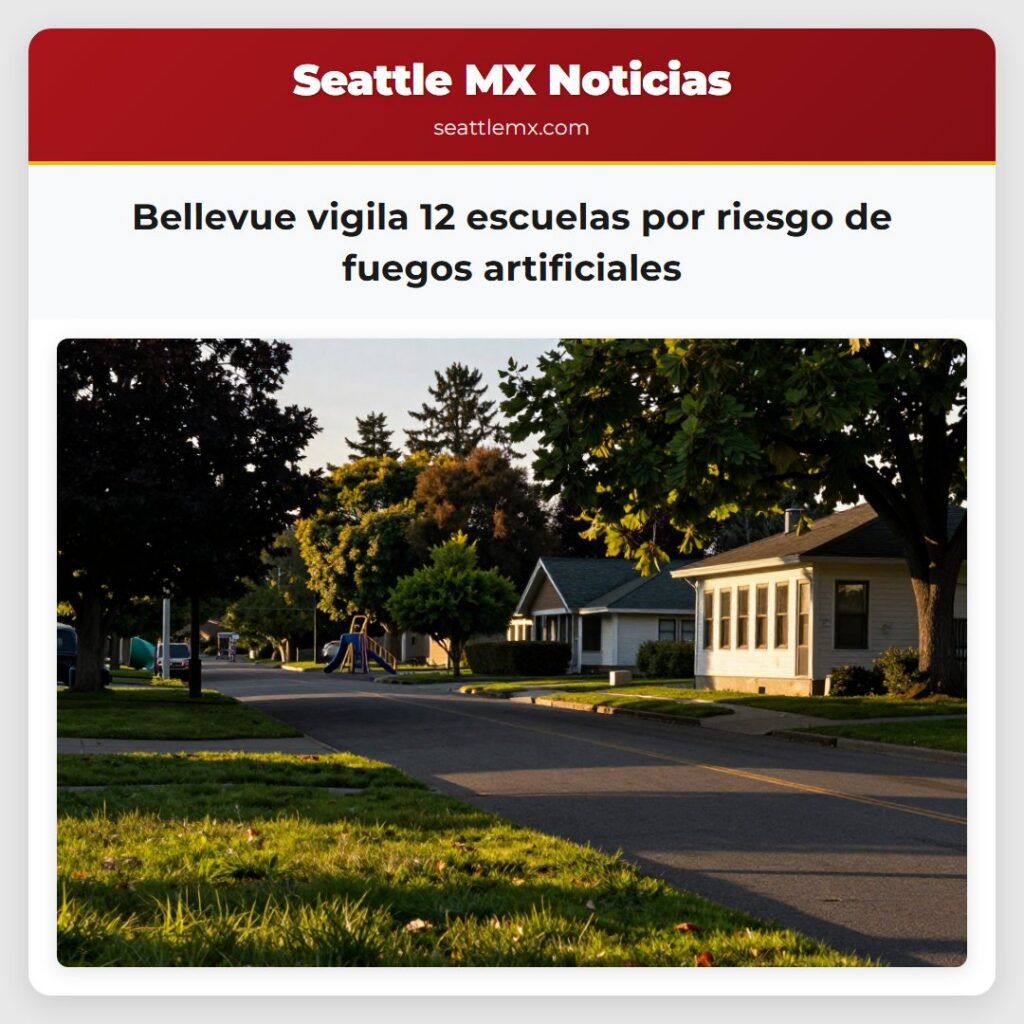 Bellevue vigila 12 escuelas por riesgo de fuegos