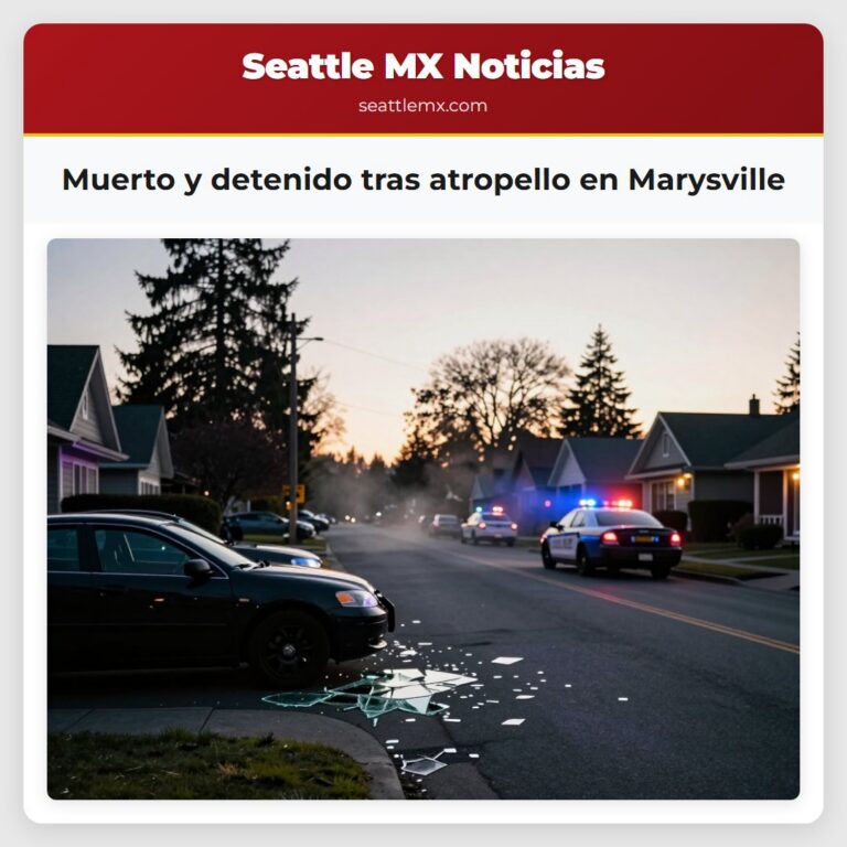 Muerto y detenido tras atropello en Marysville