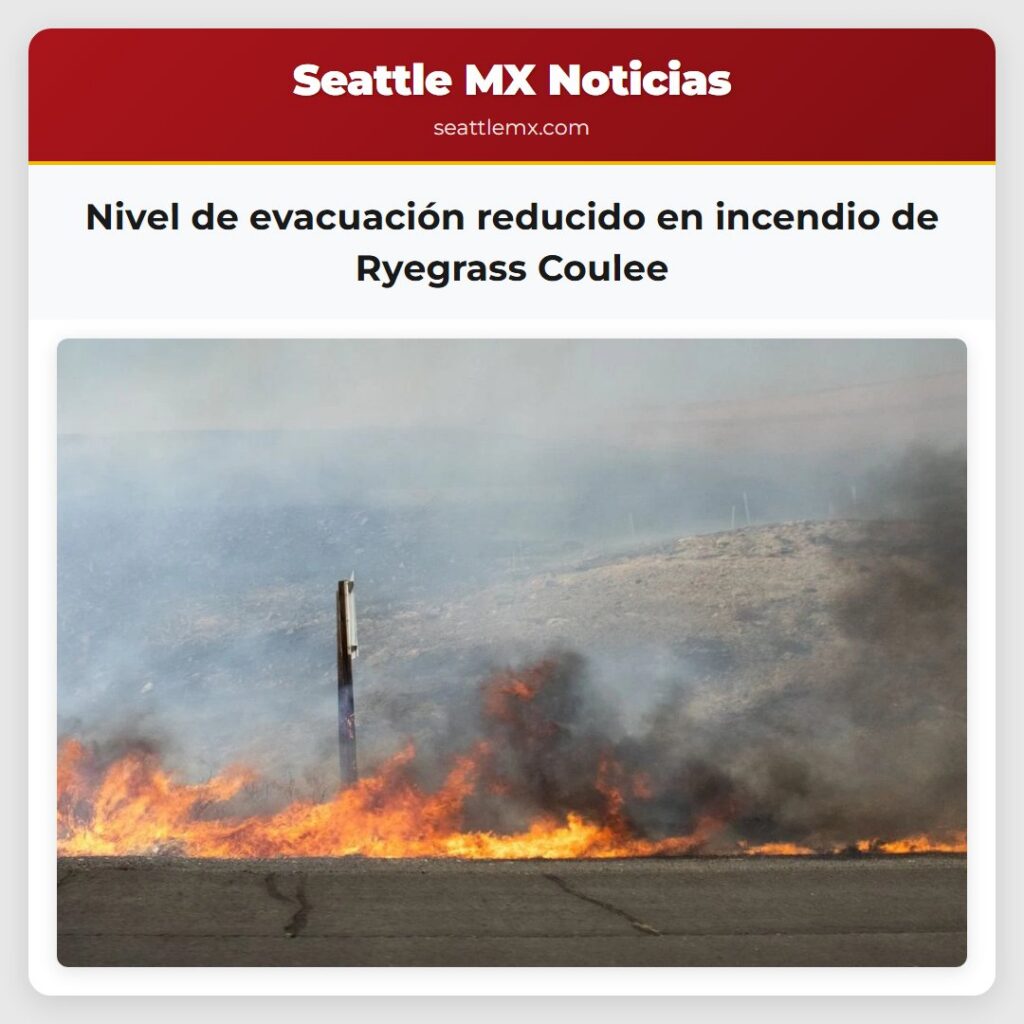 Nivel de evacuación reducido en incendio de