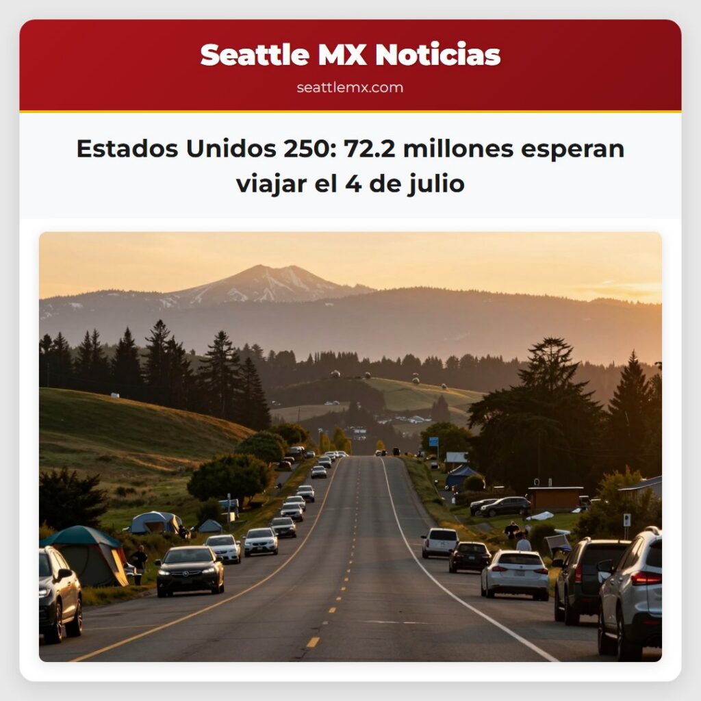 Estados Unidos 250: 72.2 millones esperan viajar