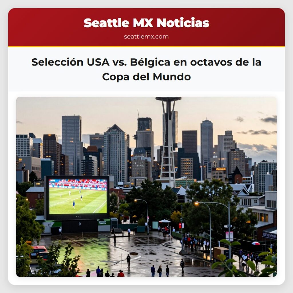 Noticias De Seattle 5 Selección USA vs. Bélgica en octavos de la Copa