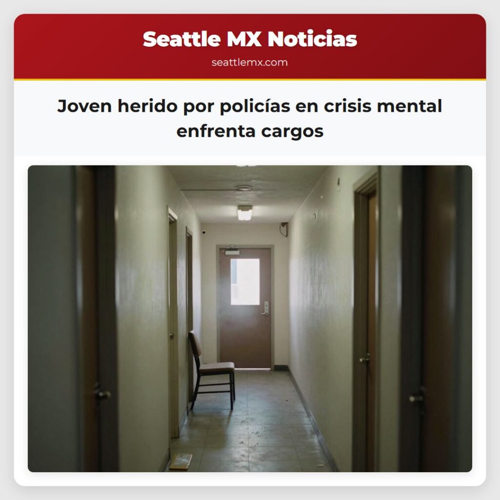 Joven herido por policías en crisis mental