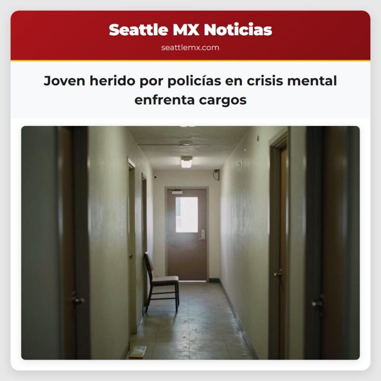Joven herido por policías en crisis mental enfrenta cargos