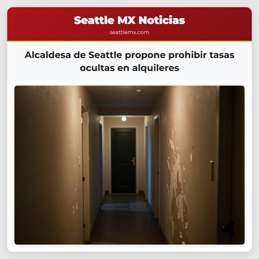 Alcaldesa de Seattle propone prohibir tasas