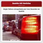 Mujer fallece atropellada por tren Sounder en Seattle