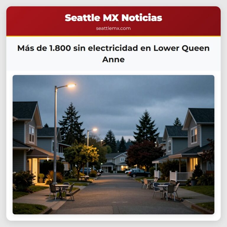 Más de 1.800 sin electricidad en Lower Queen Anne
