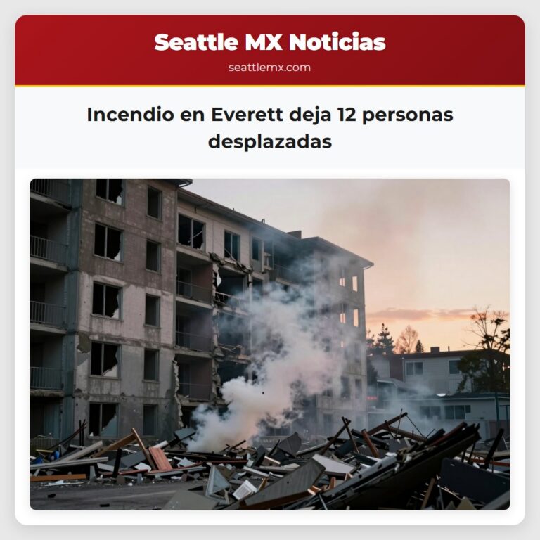 Incendio en Everett deja 12 personas desplazadas