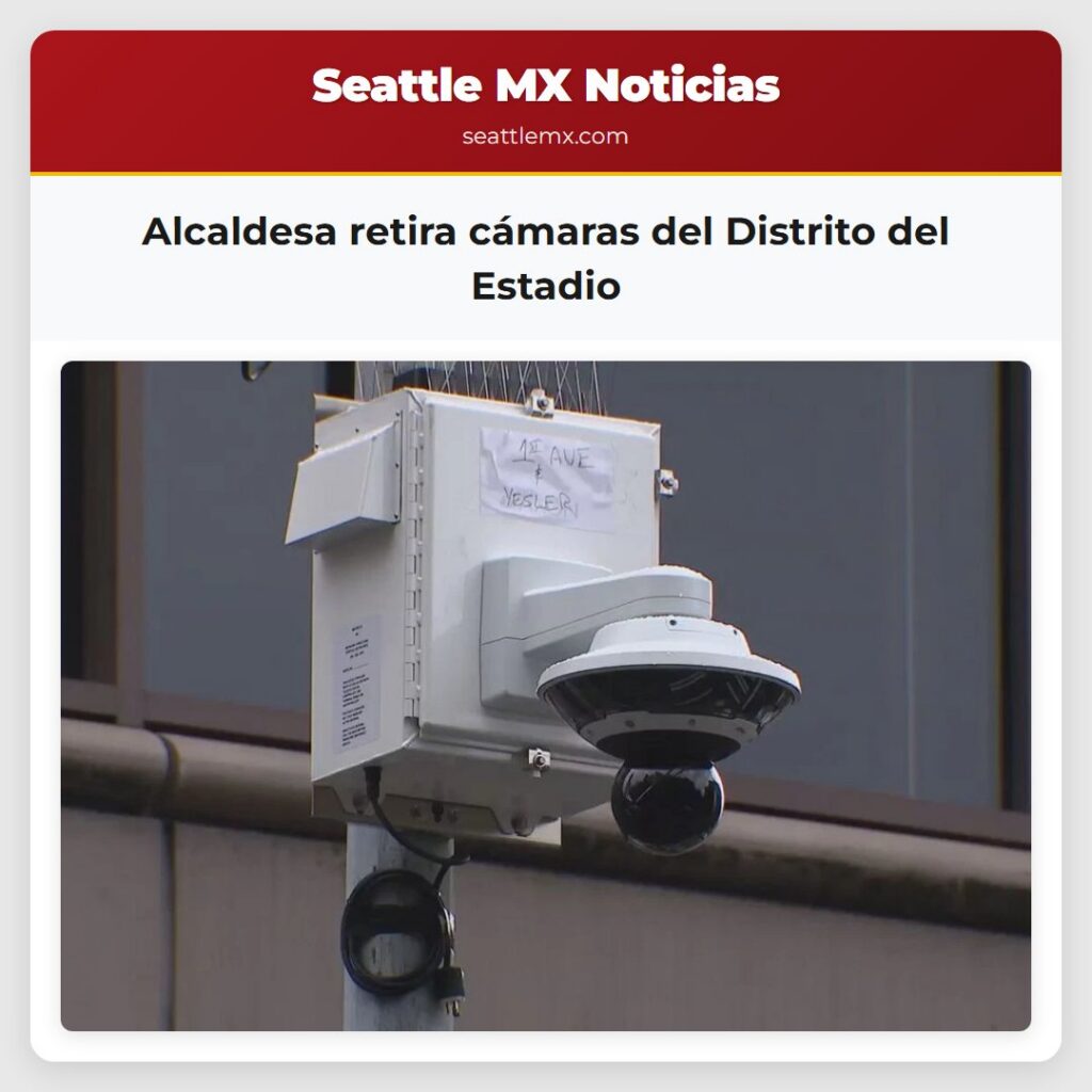 Alcaldesa retira cámaras del Distrito del Estadio