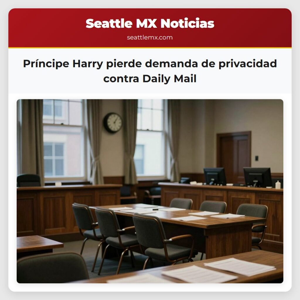 Príncipe Harry pierde demanda de privacidad
