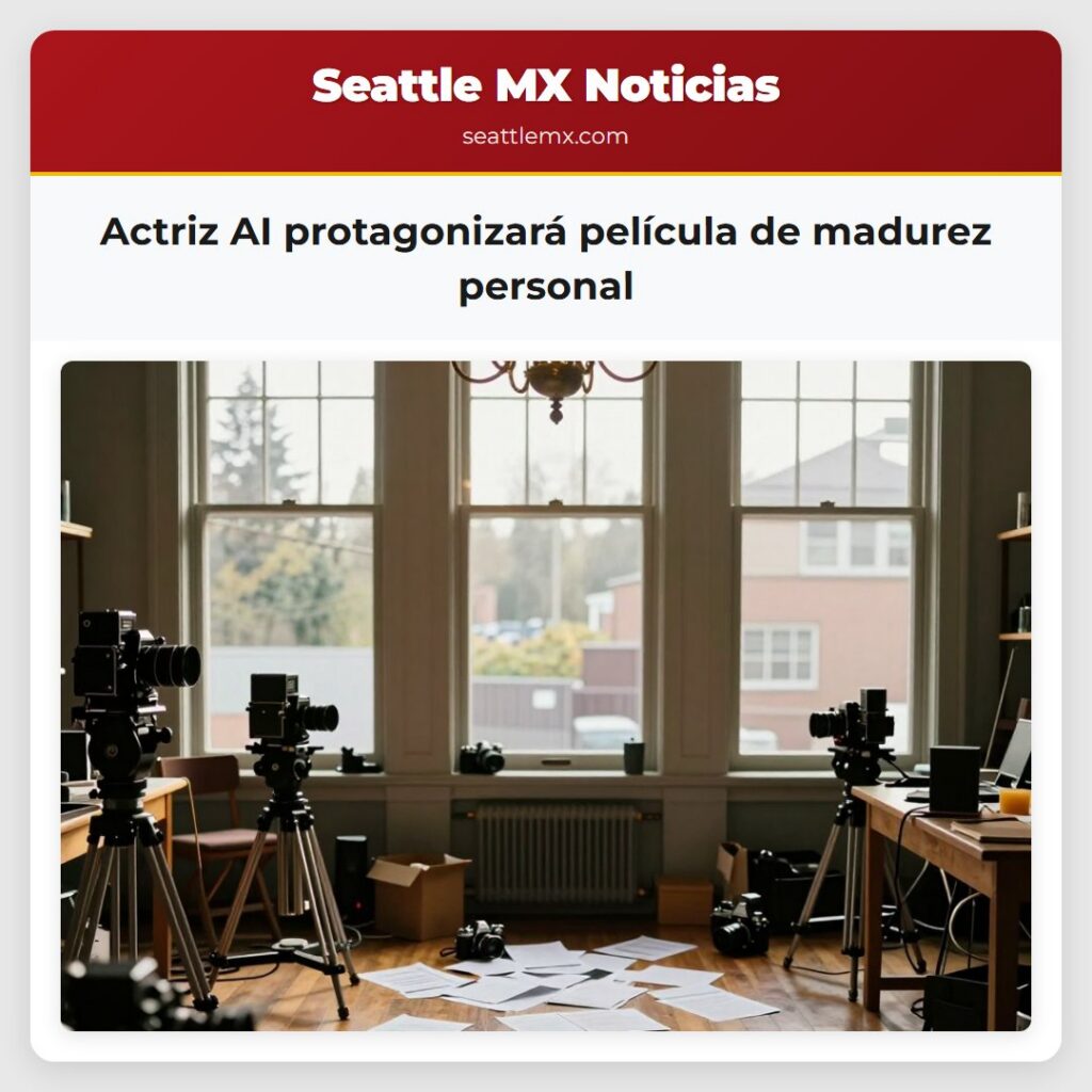 Actriz AI protagonizará película de madurez