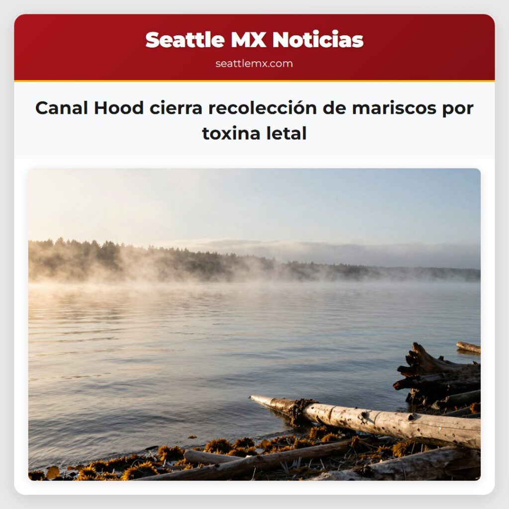 Canal Hood cierra recolección de mariscos por