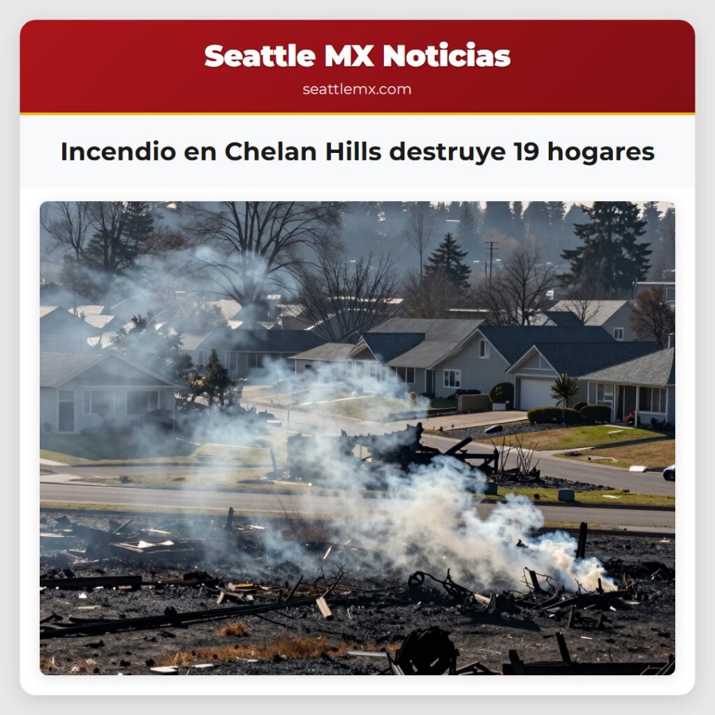 Noticias De Seattle 1 Incendio en Chelan Hills destruye 19 hogares