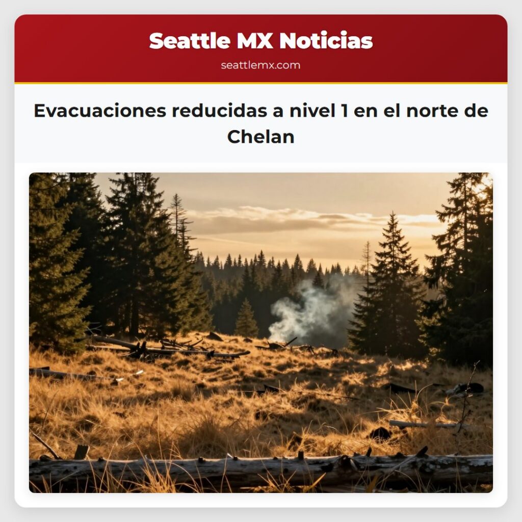 Evacuaciones reducidas a nivel 1 en el norte de