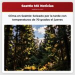 Clima en Seattle Soleado por la tarde con temperaturas de 70 grados el jueves