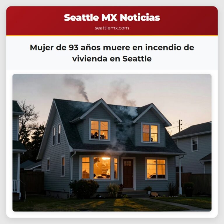 Mujer de 93 años muere en incendio de vivienda en Seattle
