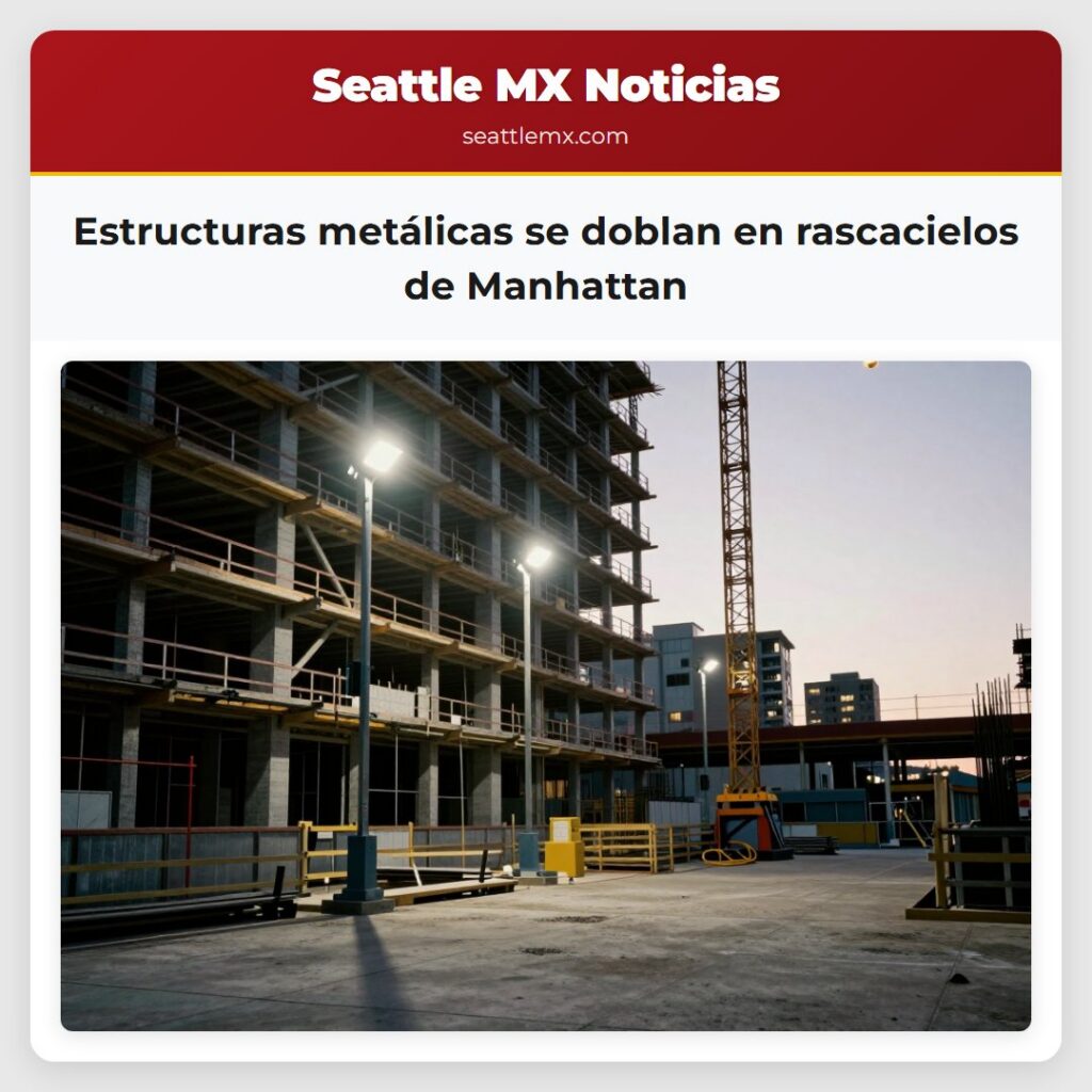 Estructuras metálicas se doblan en rascacielos de