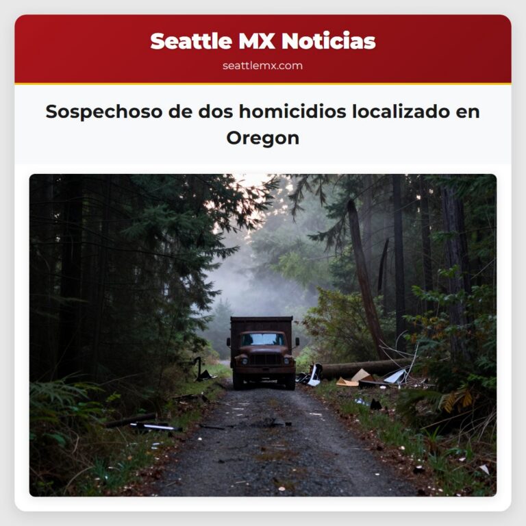 Sospechoso de dos homicidios localizado en Oregon