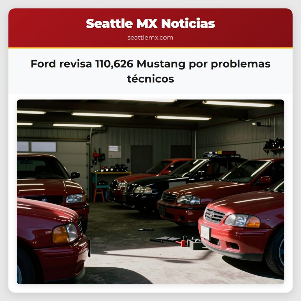 Ford revisa 110,626 Mustang por problemas técnicos
