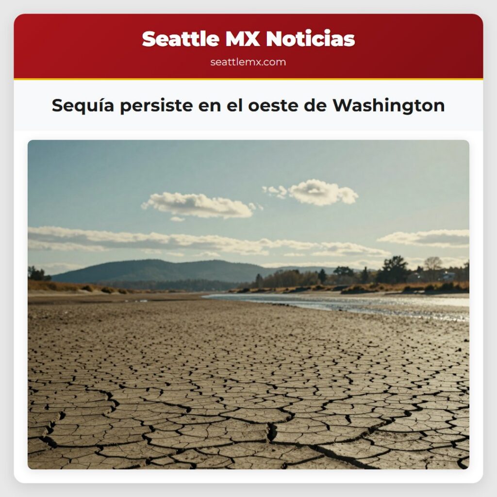 Sequía persiste en el oeste de Washington
