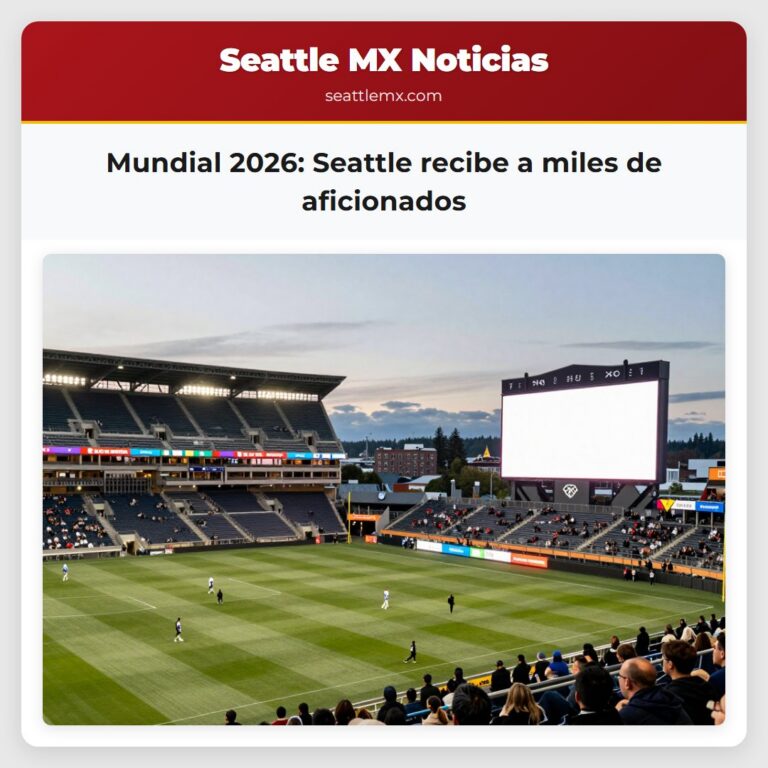 Mundial 2026 Seattle recibe a miles de aficionados