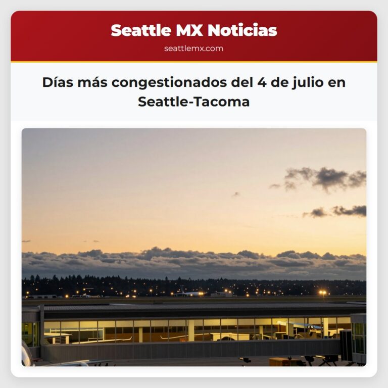 Días más congestionados del 4 de julio en Seattle-Tacoma